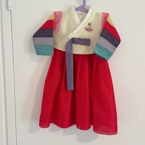 Colorful Hanbok Dress for Girls